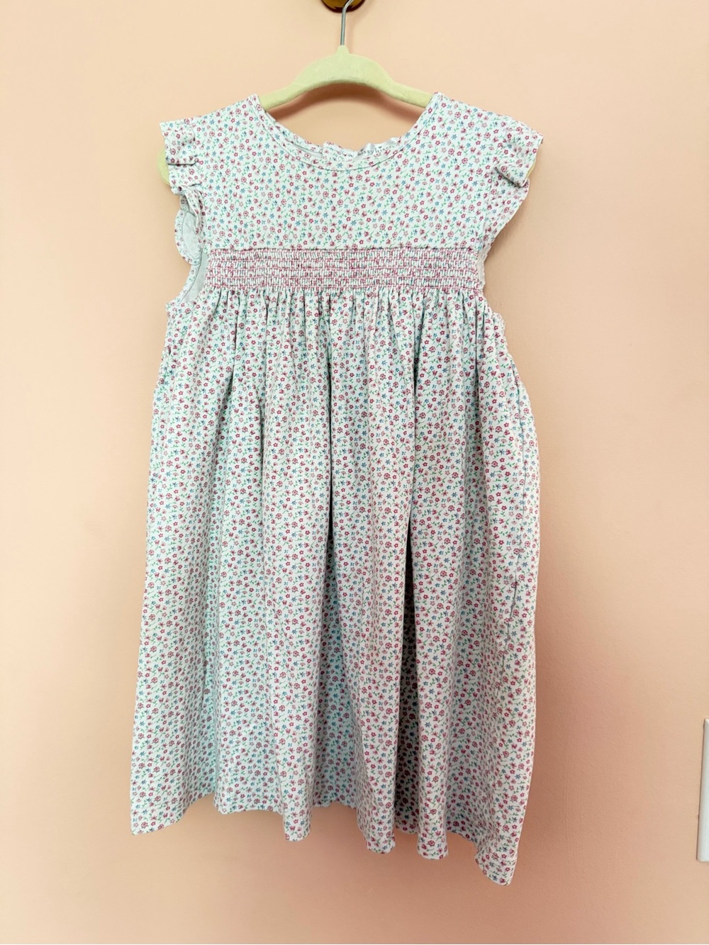 Kissy Kissy Pink Floral Smocked Sundress
